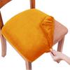 Soft Velvet Spandex Dining Chair Covers Removable Washable Elastic Seat Cushion Slipcover