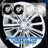 Car Emblem Wheel Hub Center Cap Stickers Tire Center Cover Badge Decal Accessories For Abarth FIAT FR 500 Punto Ducato Palio