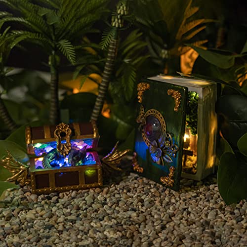 FUNSHOWCASE Treasure Chest Silicone Mold, Set of 2, Small Item Case/Storage Box with Metal Fittings, UV Resin Mold, Magic DIY Craft