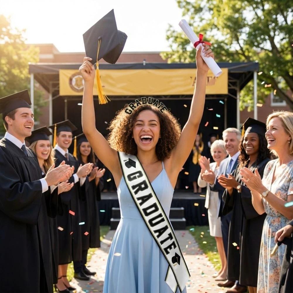 Graduation Theme Graduation Sash Kit Class of 2026 Graduate Sash Belts Etiquette Belt School Party