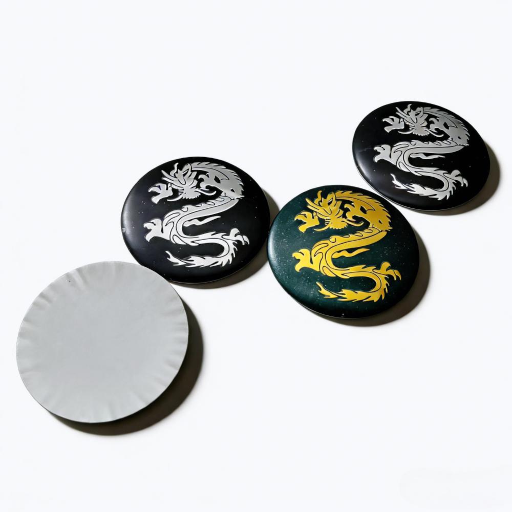4pcs 56MM Dragon Logo Emblem Car Stickers Accessories for Car Wheel Center Caps Rim Hubcaps Cover Wheels Hub Cap Badge Replace