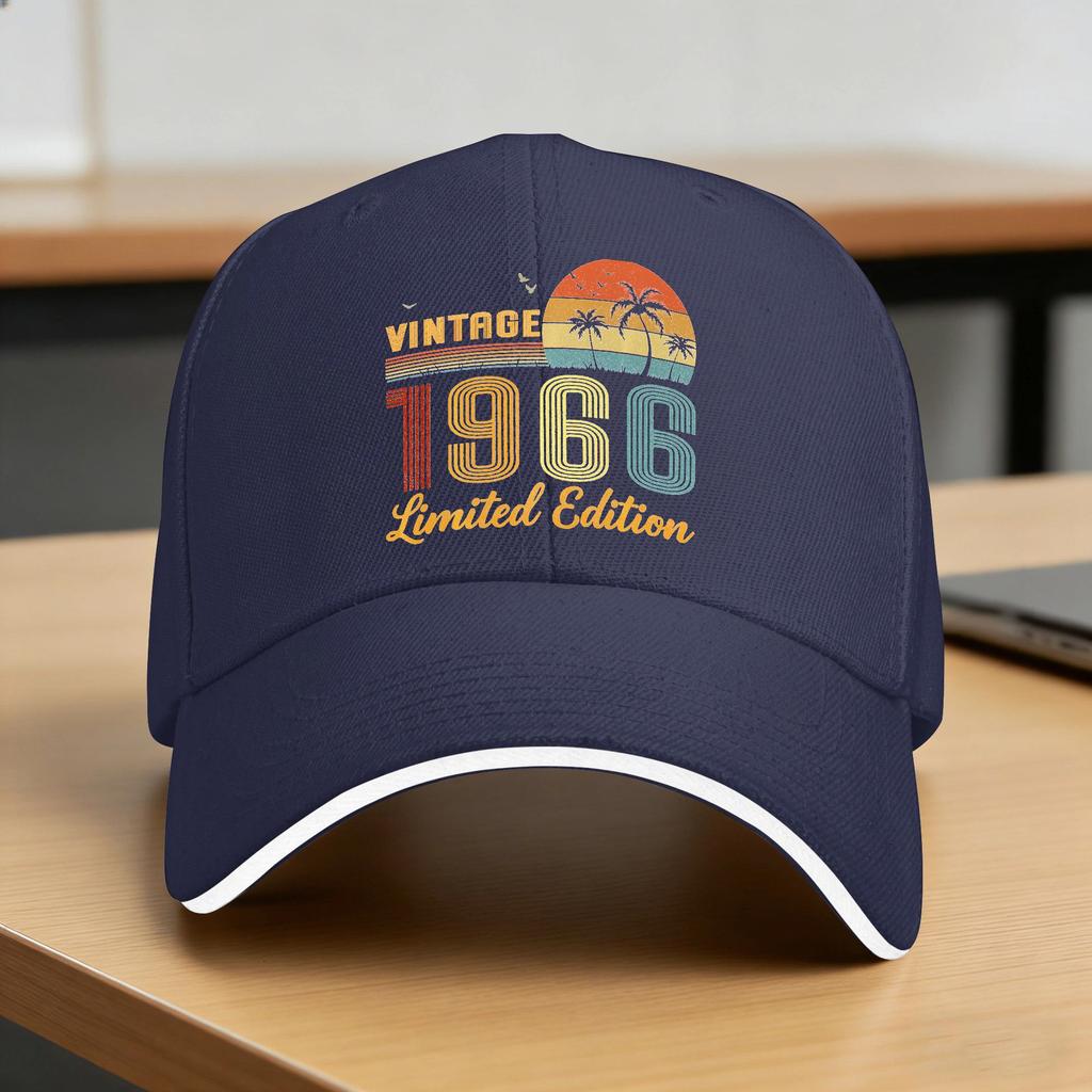 Vintage 1966 Limited Edition Classic 1966 Vintage Sun Baseball Cap Summer Unisex Men Design Trucker Hat Fishing Baseball Caps