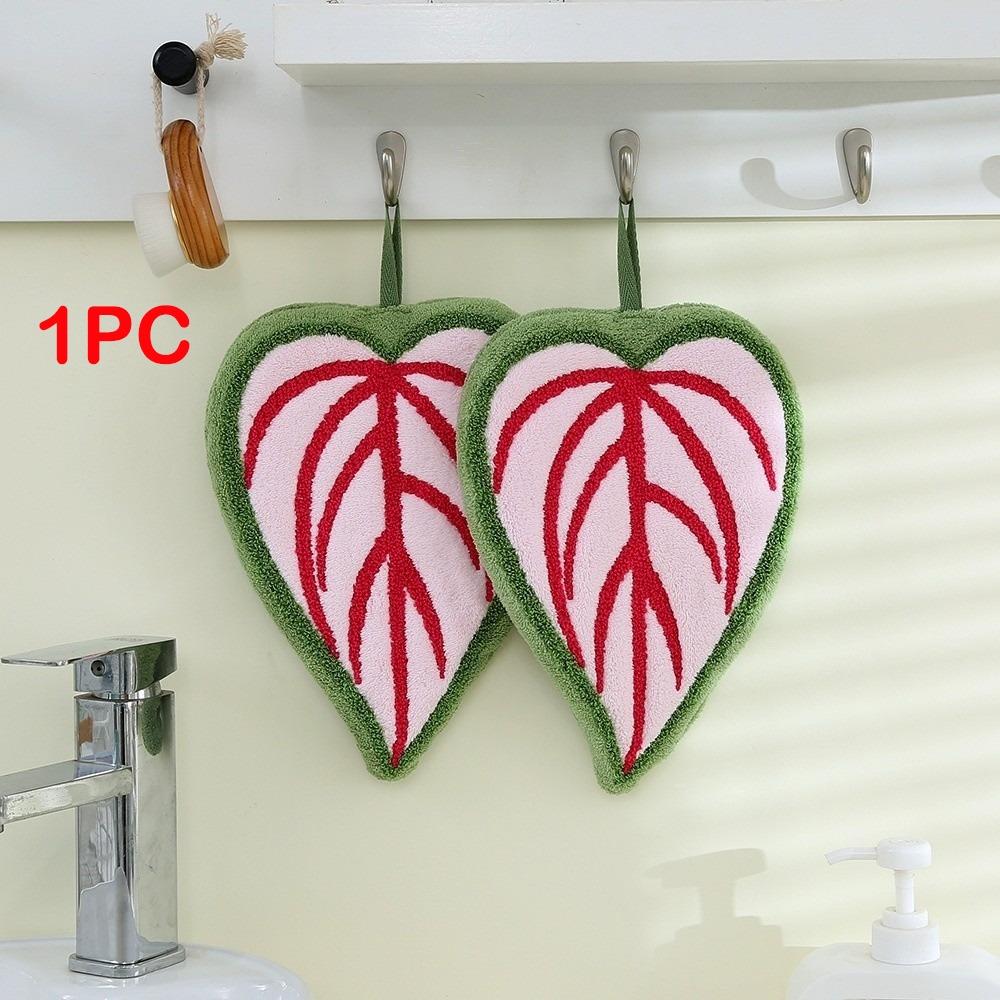 Leaf Kitchen Towel Double-layer Absorbent Towel New Hanging Towel Kitchen Use