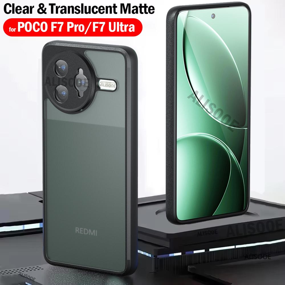 Cover for POCO F7 Pro / F7 Ultra Case Ultra Thin Matte Translucent & Clear Full Protection Funda for POCO F7 Ultra Capa