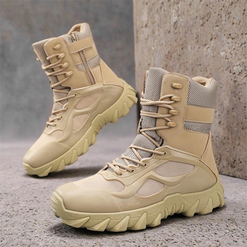 High Quality Warm Men Boots High Top Non Slip Hiking Boots Outdoor Lightweight Hunting Trekking Camping Work Boot Ankle Boots
