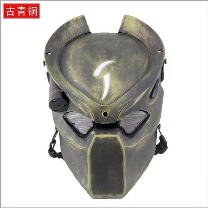 Alien Vs. Predator Mask Cosplay Hermit CS Protective Face Shield Outdoor Mask with Infrared Light