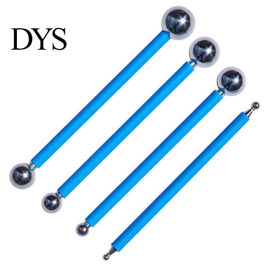 Sturdy Caulk Finishing Tool 4Pcs Convenient Tile Pressed Ball Double Head Improve Efficiency Helpful Solid Grout Repairing Stick for Home