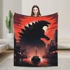 G-Godzillas  Flannel Blanket  Soft Warm Throw Blanket for Couch Bed Camping Pattern Bedspread Sofa Bed Cover