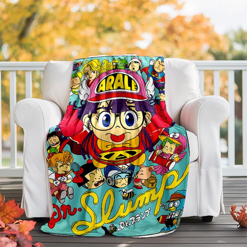 Arale Norimaki1 printed throw blanket—lightweight,soft,warm;versatile blanket for all seasons—perfect as &air-conditioning throw,nap blanket