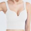 Seamless Wireless Sports Bra with 3D Shock Absorption Support Adjustable Straps Breathable Fabric for High Impact Activities