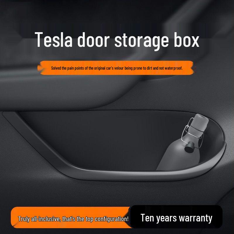 Tesla Model 3/Y Door Slot Storage Box and Full Coverage Mat for Refreshed Models