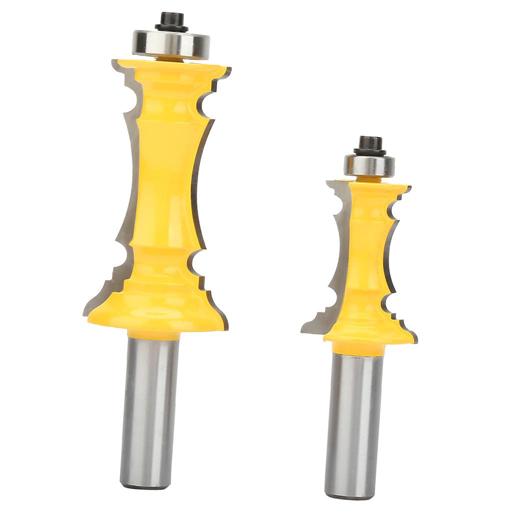2pcs Crown Molding Router Bit 12 Inch Shank Woodworking Milling Cutter