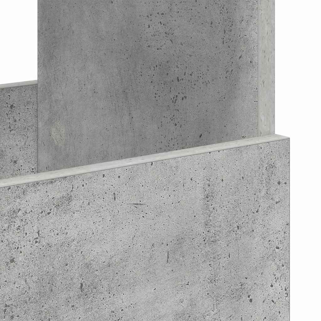 Magazine Shelf Concrete Grey 102 x 30 x 45 cm