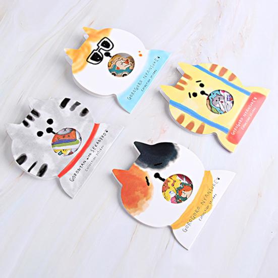 30Pcs  Adorable Attractive Stickers Creative Cats Elements Paper Suitcase Stickers for Hand Account