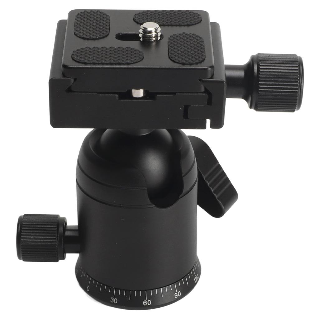 Panoramic Ball Head 360 Degree Rotating 38in Thread Metal Tripod Head with 14in Quick Release