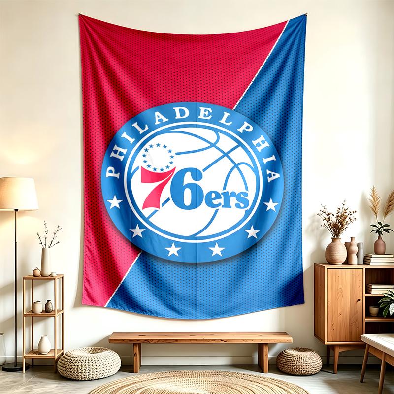 Philadelphia 76ers (5) Tapestry Suitable For Decorating Homes Dorms And Bedrooms Soft To The Touch And A Perfect Gift For Friends And Family