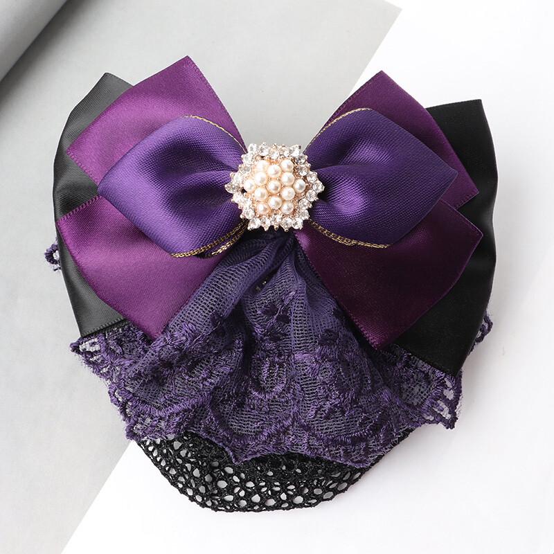 Troyman 5-Pack Professional Hair Bun Net Clips