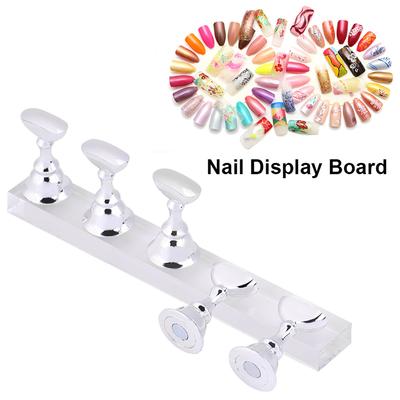 Maniküre 5 Stück Nail Art Spitzenhalter Magnetisches Schachbrett Display Praktisch Ständer, Schachbrett Nail Art Display Set mit Ständer, Schachbrett Maniküre