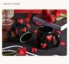 Creative High-End Black Heart Couple Ceramic Coffee Mugs