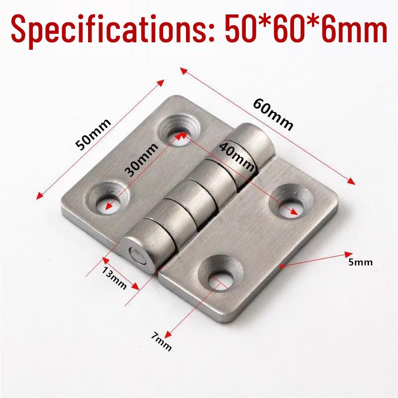 304 Stainless Steel Heavy Duty Industrial Flat Opening Thickened Mechanical Equipment Load-Bearing Hinge