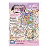 Multi-Theme Diorama Sticker Set: Cute Pet Scenes for Kids' Crafts and Journaling Fun