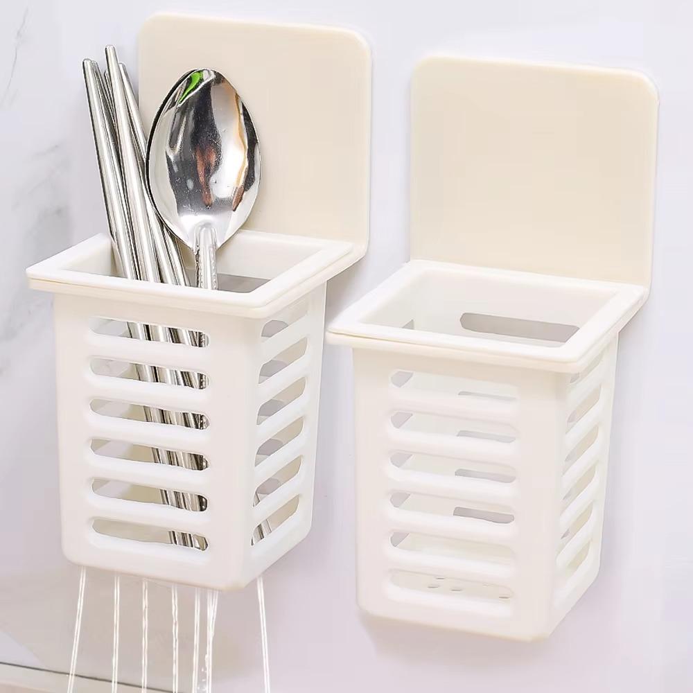 Kitchen Tool Toothbrush Holder Hanging Drain Chopstick Barrel New Wall Mounted Holder  Bathroom