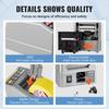 VEVOR Zcut-9 Automatic Tape Dispenser Adhesive Electric Tape Cutter Packaging Machine Tape Cutting Machine 6-60mm Tape Width