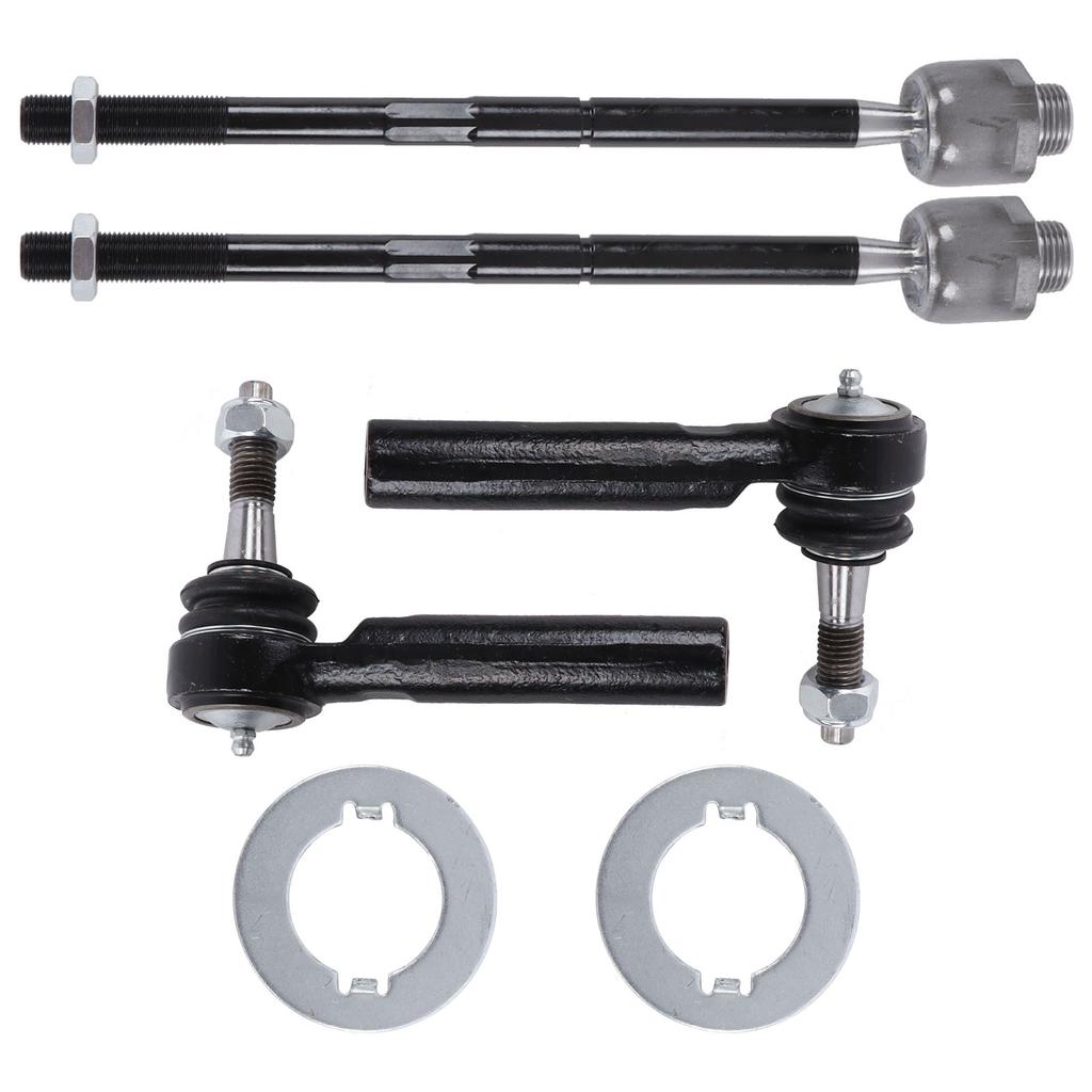 4pcs Tie Rod Ends Inner Outer Set Modification Replacement for Chevrolet Silverado 1500 LT 2007