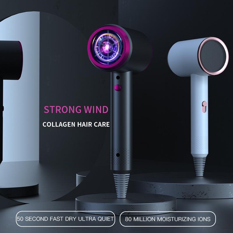 High-Speed Hair Dryer with Blue Light Technology for Salon-Quality Hair Care