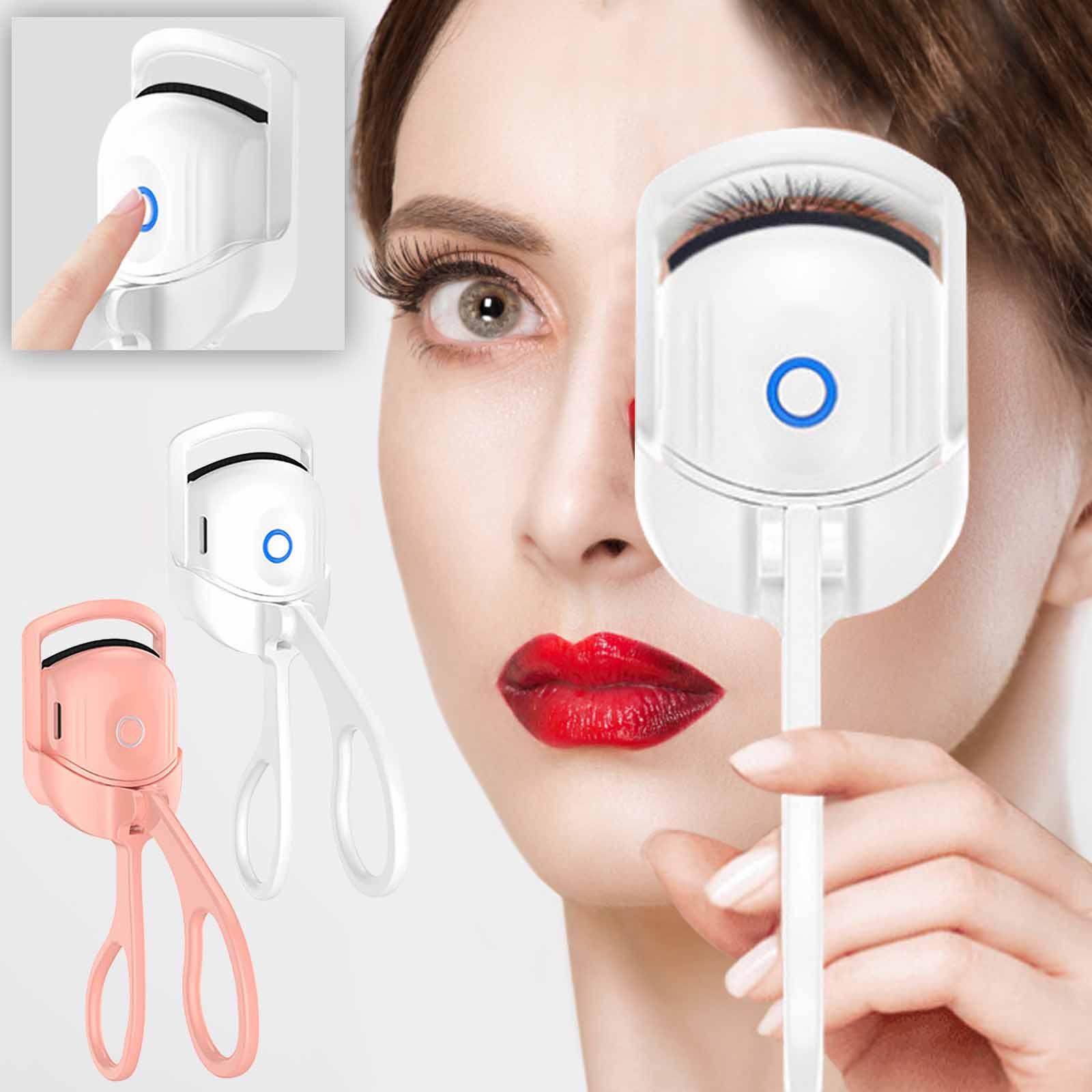 

Електрична плойка для завивки вій із підігрівом, що перезаряджається. Довготривала плойка для завивки вій із підігрівом для натуральних вій. Ручна плойка для завивки вій із швидким розігрівом рожевий