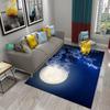 Moon Carpet Flower Moon Forest Living Room Children's Bedroom Decor Carpet Floor Mat Kitchen Bathroom Entrance Non-slip Carpet