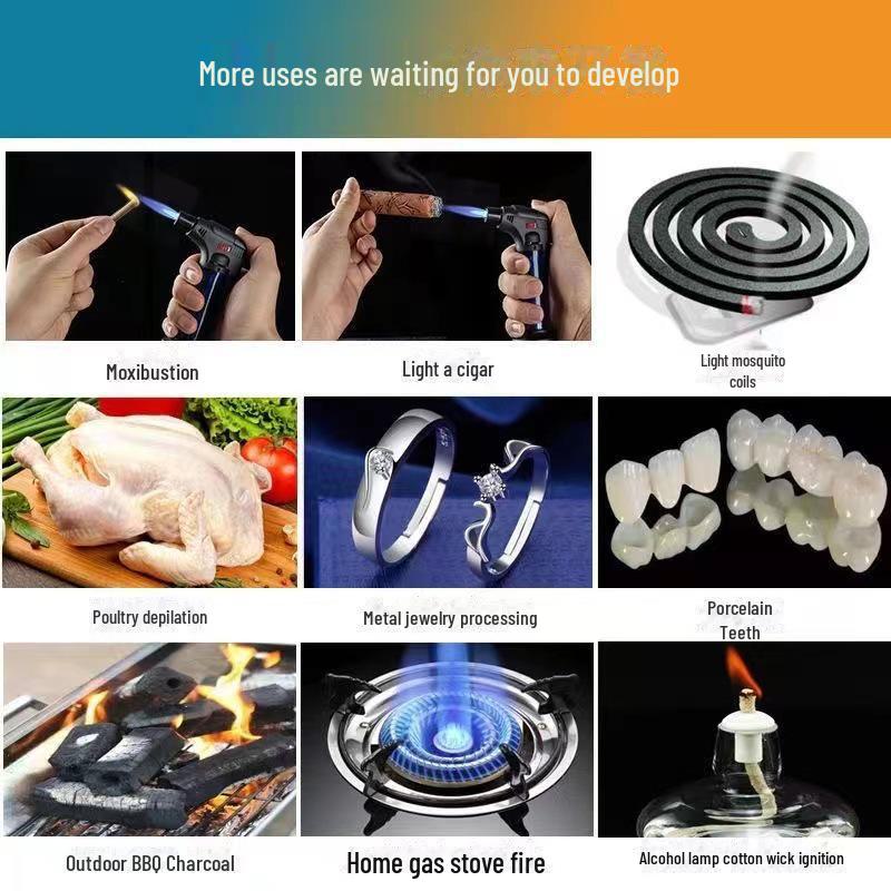 Rechargeable Windproof Lighter for Cigar and Incense Moxa Sticks