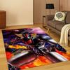 Alfombra de Dibujos Animados Robot OVNI Grendizer Anime para Dormitorio Sala de Estar Sofá Felpudo Decoración del Hogar, Alfombra para Zona de Juegos Infantil Antideslizante Regalo