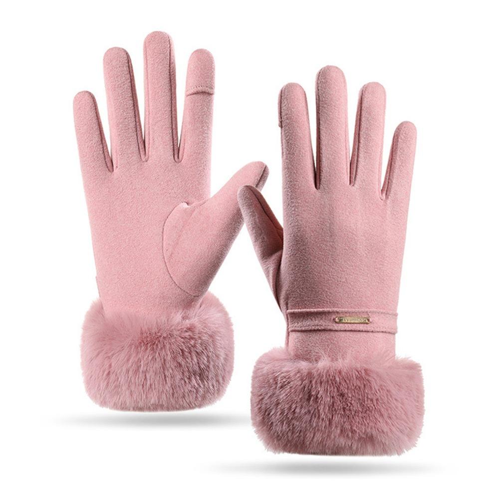 Waterproof Cold-proof Gloves Windproof Touch Screen Gloves Cute Winter Warm Gloves Cold Weather