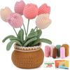 Flower Crochet Kit for Beginners Crochet Starter Kit for Complete Beginners Adults Crocheting Knitting Kit with Tutorials
