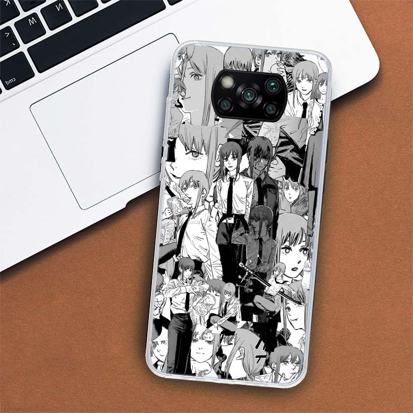 Чехол для телефона Power Makima Chainsaw Man для Xiaomi Mi 11 Lite 11i 12X 12 9 8 11T 10T 9T Pro 10 5X 6X Ultra 5G, чехол Xiaomi Mi 11 Lite