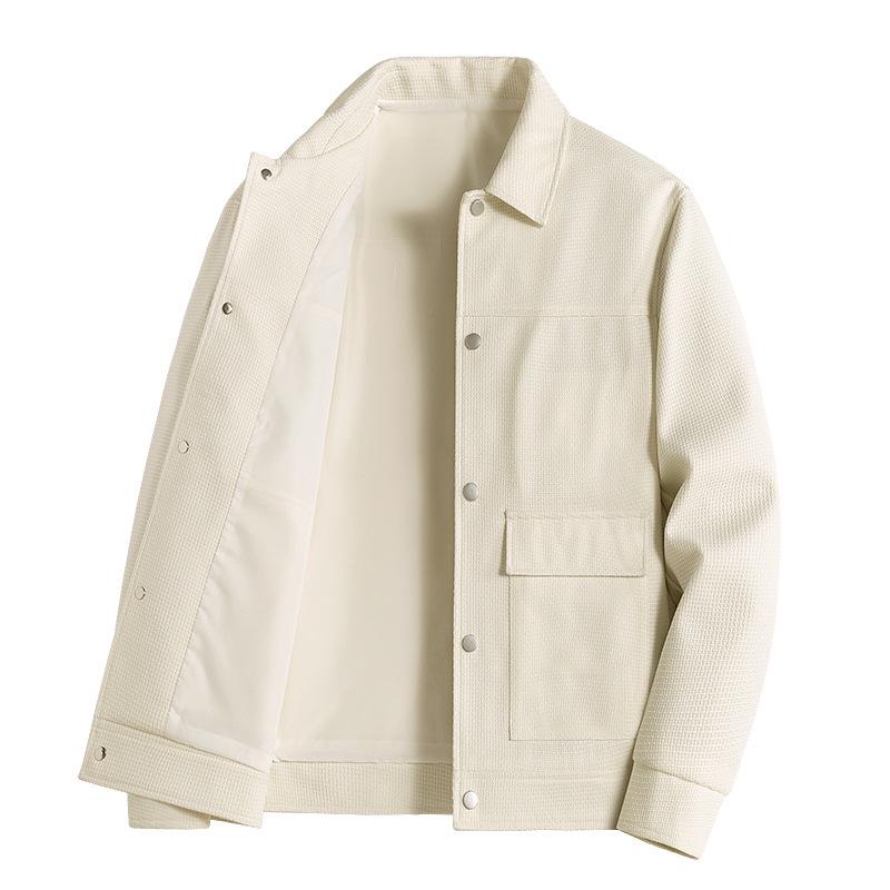 Men's Suede Plush Jacket: Warm, Thickened, Casual Wear for Spring, Autumn, and Winter