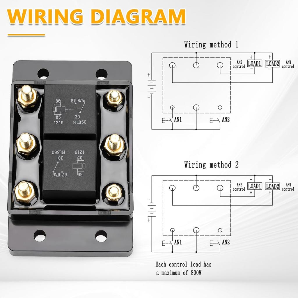 Forward and Reverse Relay Module fit for Tarp or Winch Motor Relay and Lift,Replace 5541100 24452 ATP0110
