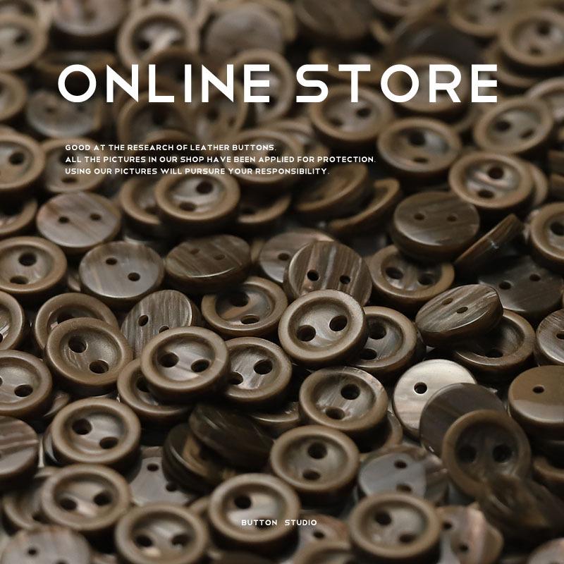 Two-Eye Buttons Imitation Shell Resin Jewelry Accessories Knitted Cardigan Sleeve Collar Buttons Shirt Clothes Long Sleeve Buttons