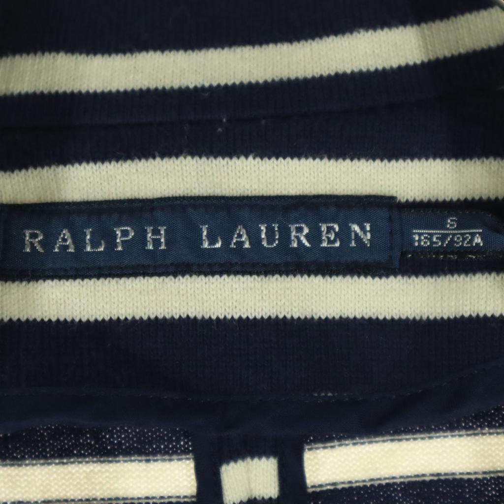 RALPH LAUREN Border Pattern Long sleeve tailored jacket S Navy Women Used