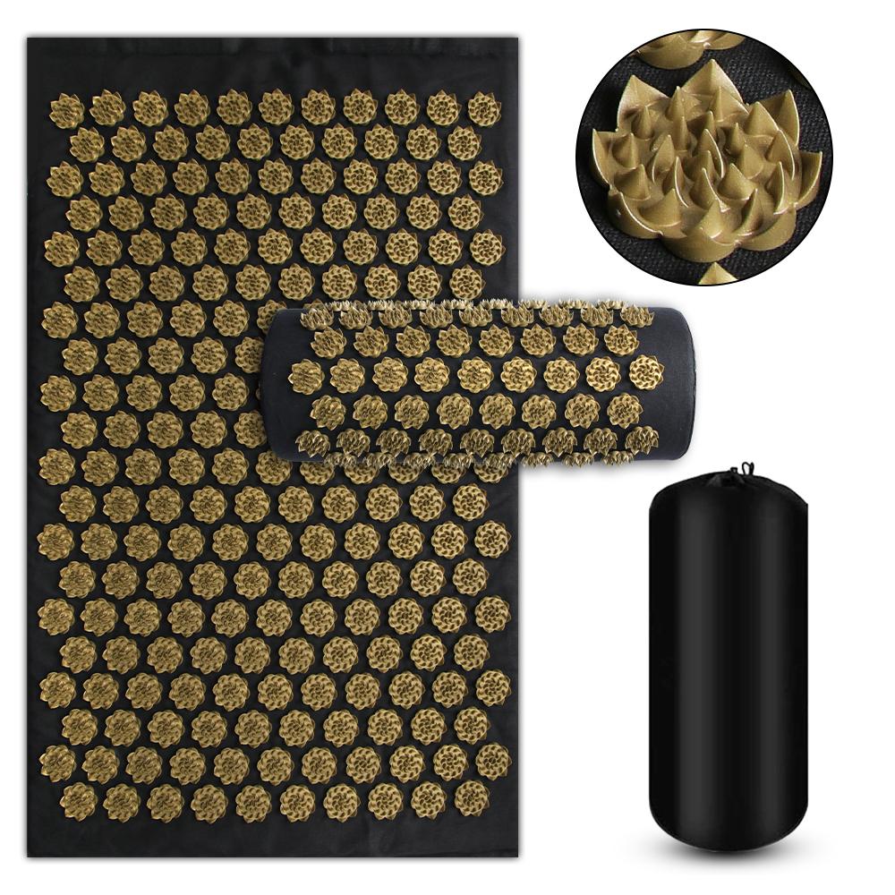 Pranamat Eco Lotus Spike Mat - Acupuncture Massage Cushion Kuznetsov's Applicator Sensi Yoga Acupressure Massage Tool