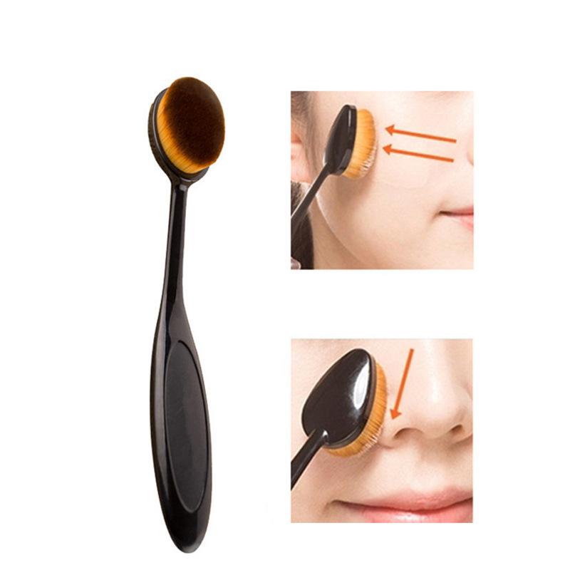 Make-up-Pinsel Nr. 4 Zahnbürstenförmige Foundation-Pinsel Nicht-Pulver-Absorbierend BB Cream Foundation-Pinsel Gesichtswaschbürste Foundation-Flüssigkeit Spezial