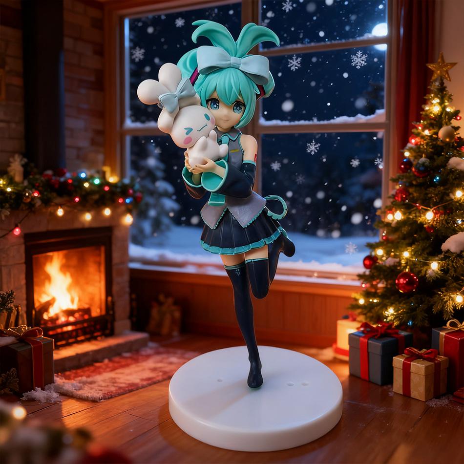 Cute Girl Hatsune Miku Anime Character Fashionable Suitable for Desktop Decoration Ornaments Doll Christmas Gift PVC Collectible
