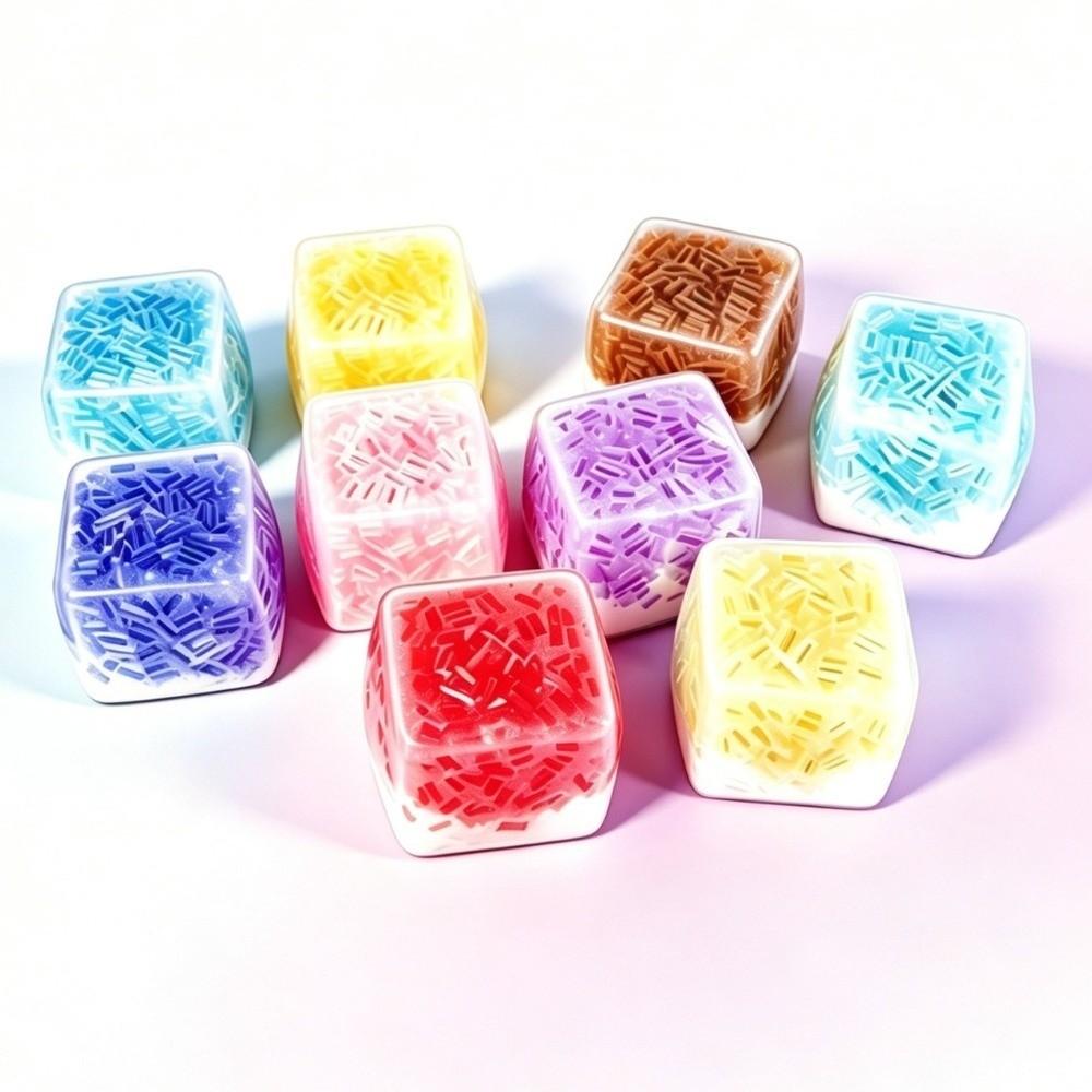 Anxiety Relief Squeezed Cube Crunchy TPR Fidget Toy Kids Toy Sensory Stress Ball for Kids Adults