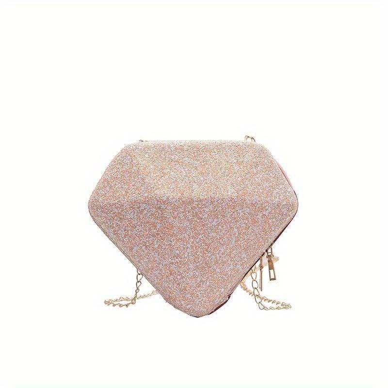 Pop Trendy Korean Edition Sequin Diamond TYPE Shoulder Bags Versatile Bag Women's One Shoulder Crossbody Bag