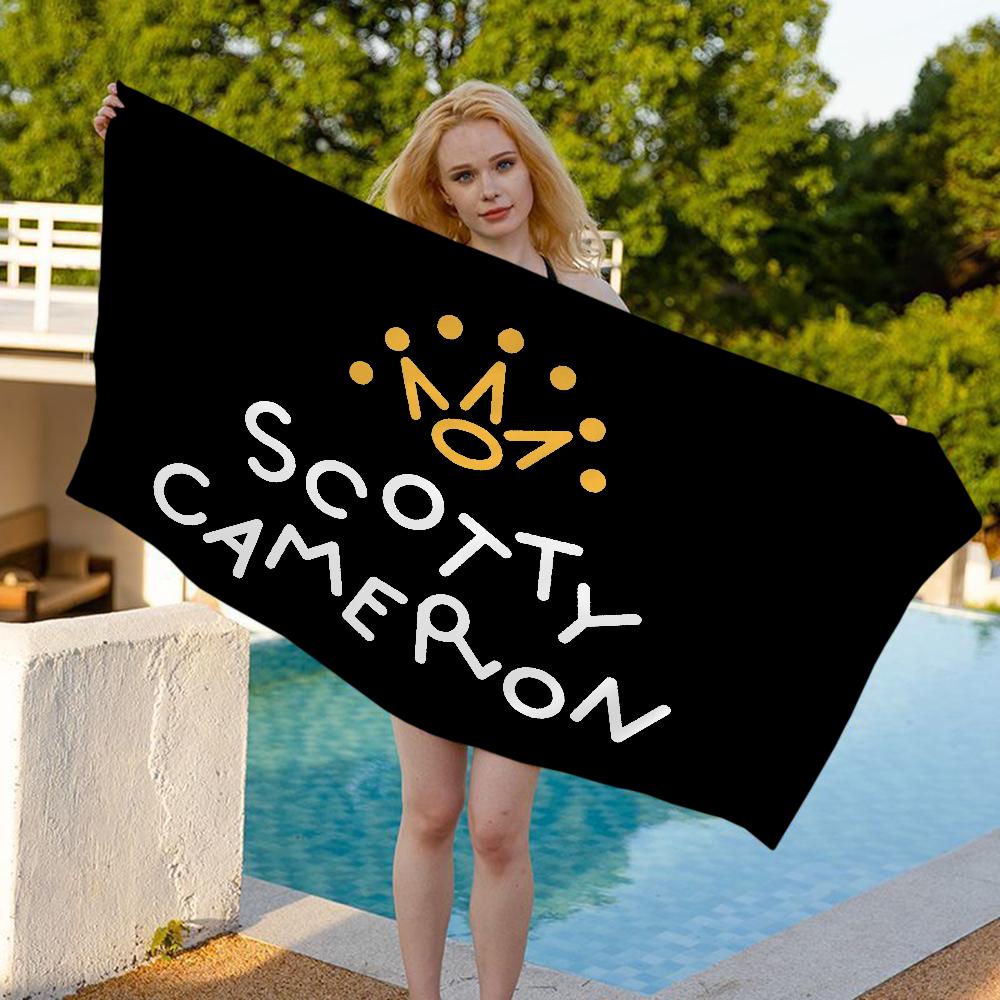S-Scotty C-Cameron Sign Kitchen Beach Towel Cartoon Cute Summer Kids Large Bath Pool Beach Towel Absorbent For Swimming Travel
