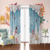 2 Pieces - Winter Christmas Decoration Merry Christmas Printed Curtains for Bedrooms   Living Rooms   Study Rooms   Private Spaces