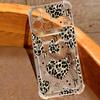 Leopard Butterfly Print Case For iPhone 18 Pro Max Clear Card Slot Back Cover For iPhone 17 16 15 14 13 Pro Max 17E