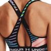 Under Armour Crossback Geometric Print Medium Support Training Sports Tank Top Women Tops Black 1361042-001