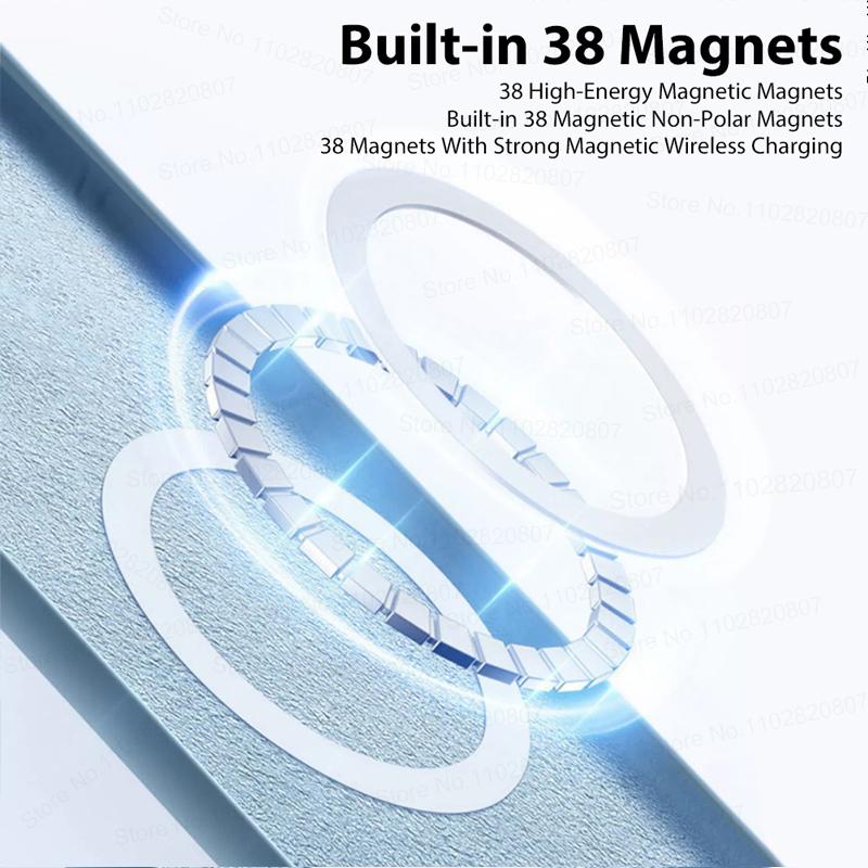 Custodie Magnetiche Originali Magsafe Per iPhone 15 14 13 12 11 Pro Max Plus Custodia Ricarica Wireless Accessorio Cover in Silicone Liquido